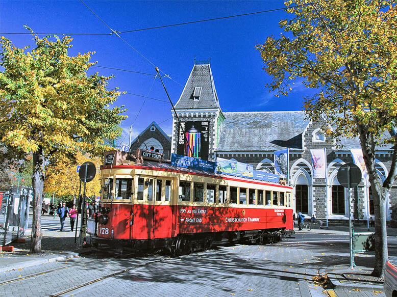 Christchurch tramway NZ